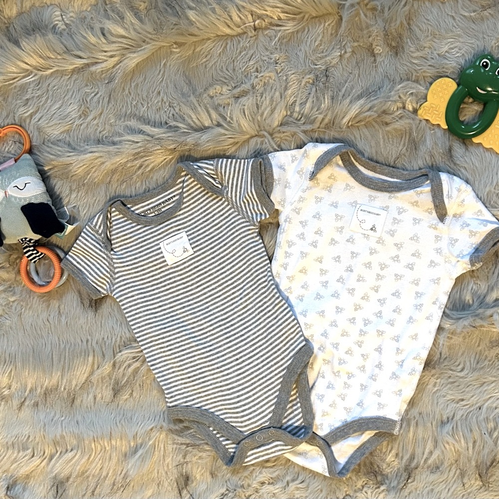 Burt’s Bees Baby 2 Pack Onesie (3-6 M)